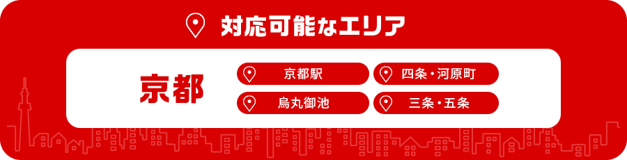 対応可能なエリア